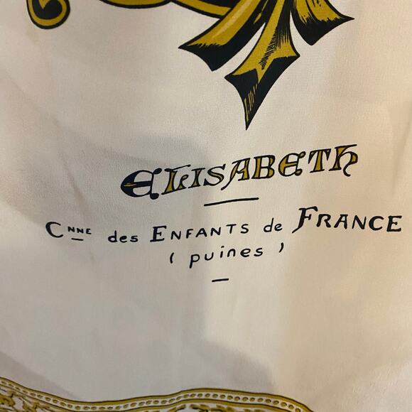 Vintage Anne Pinkerton Silk Skirt Gold French Royal Crest Size Small Medium - Picture 4 of 16